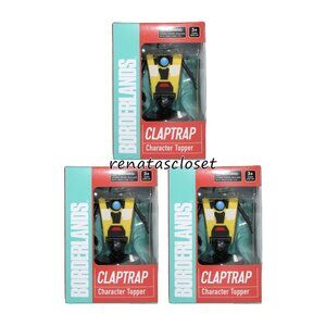 Regal Cinemas 3-pk LE Licensed Borderlands Claptrap Character Topper NWT/NIB
